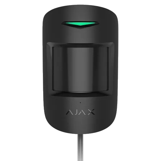 Дротовий сповіщувач руху та розбиття скла Ajax Superior CombiProtect black Fibra