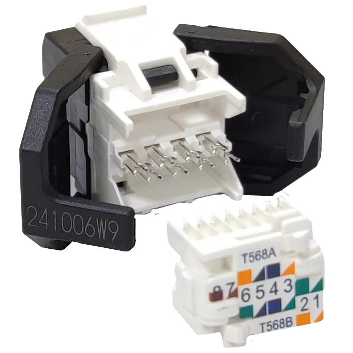 Corning Модуль Keystone UTP RJ45 кат. 6, чорний