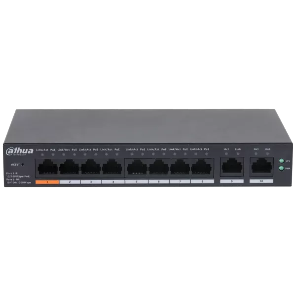 Dahua DH-CS4010-8ET-60 PoE Комутатор 8 портів керований