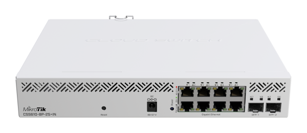MikroTik CSS610-8P-2S+IN PoE Комутатор 8 портів керований