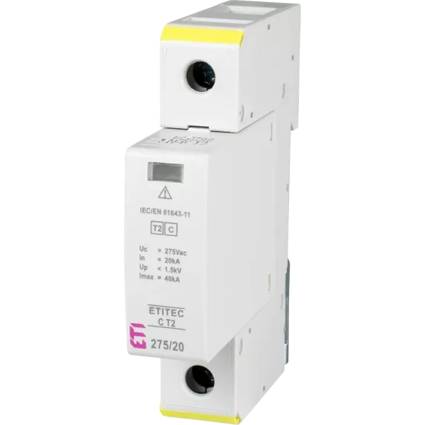 ETI TEC C T2 275/20 (1+0) 2p Обмежувач перенапруги