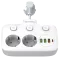 СolorWay CW-CHE24PDW 2x220V/3xUSB-A/1xUSB-C Мережевий фільтр