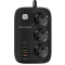 СolorWay CW-CHE34PDB 3 розетки/4USB GaN3 Pro PD Мережевий фільтр