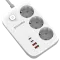 СolorWay CW-CHE34PDW 3 розетки/4USB GaN3 Pro PD Мережевий фільтр