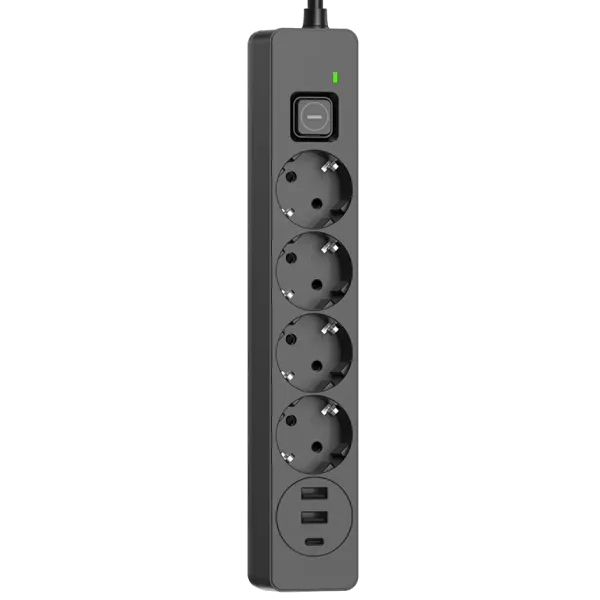 СolorWay CW-CHE432PDB 4 розетки/3USB Сетевой фильтр