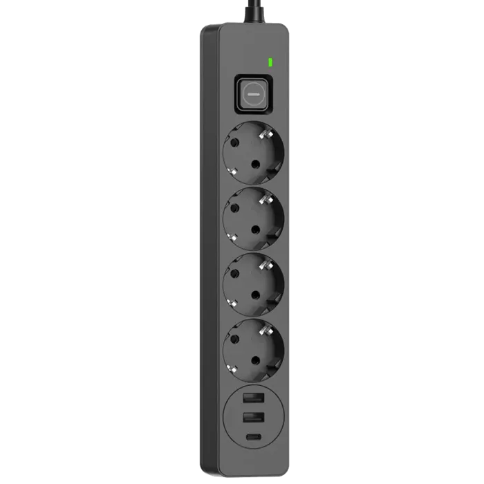 СolorWay CW-CHE432PDB 4 розетки/3USB Сетевой фильтр