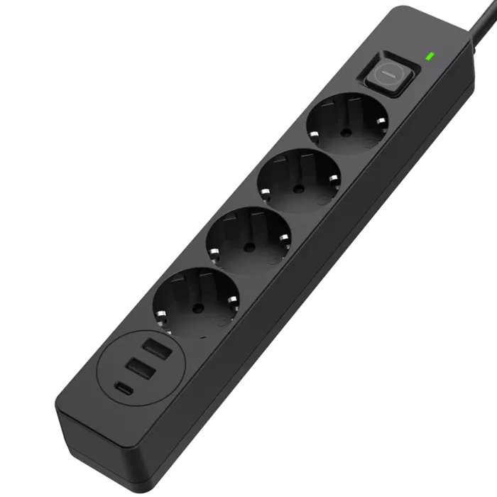 СolorWay CW-CHE432PDB 4 розетки/3USB Сетевой фильтр