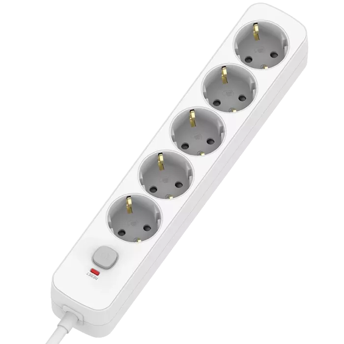ColorWay CCA-3G1MM 5 розеток 5м White Мережевий фільтр