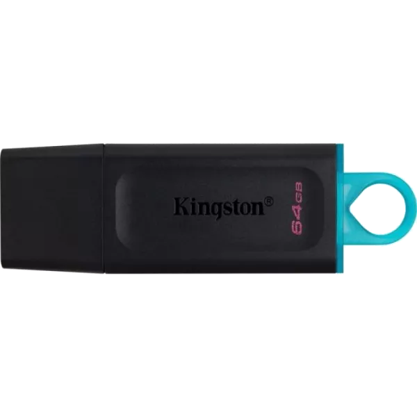 Kingston 64GB USB3.2 Gen 1 DataTraveler Exodia (Black + Teal) USB флеш накопичувач