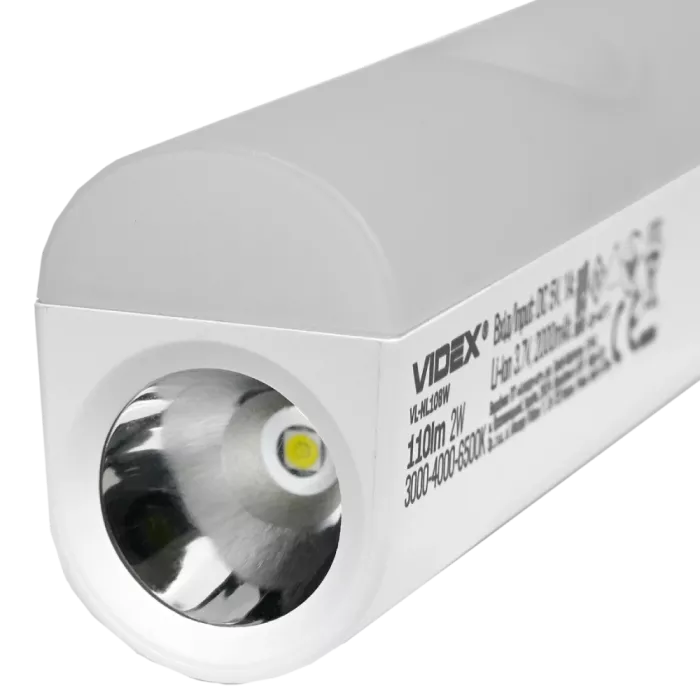 VIDEX VL-NL108W 110Lm + 50Lm 3000-6500K LED світильник акумуляторний з датчиком руху