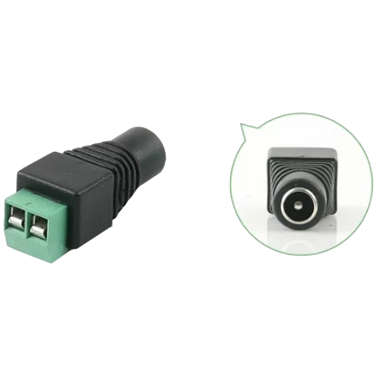 DC-F (D 5,5x2,1мм) с клеммами под кабель Разъем