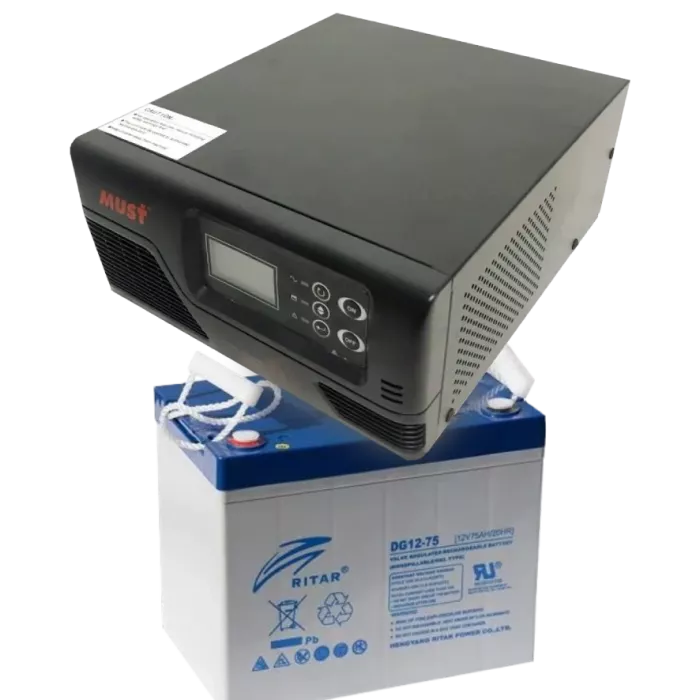 MUST EP20-R1000W + 12V 75Ah DG12-75 Комплект ДБЖ + АКБ