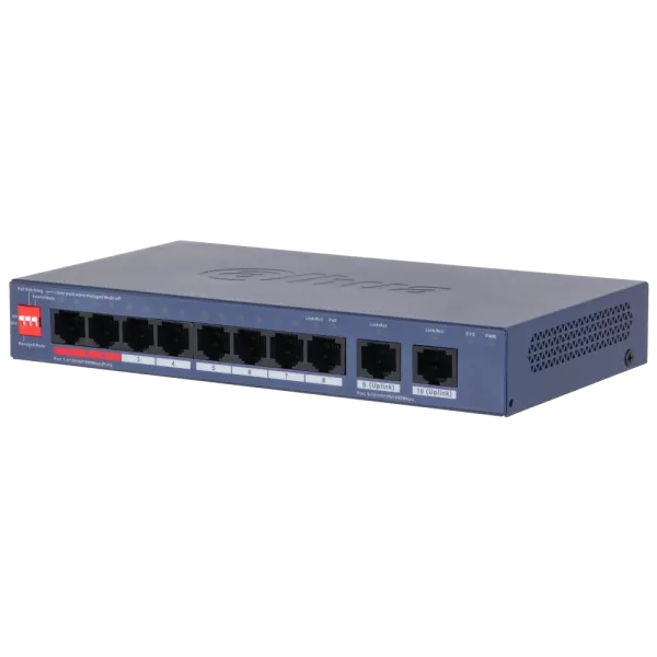Dahua DH-CS4010-8GT-110-V2 PoE Комутатор 8 портів керований
