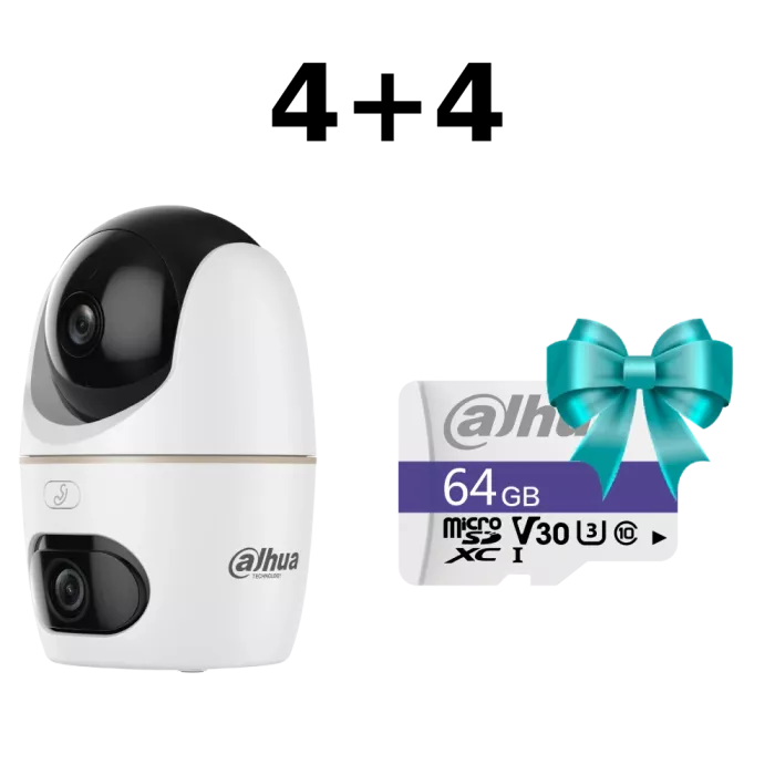 DH-H5D-5F 5МП Wi-Fi панорамна Комплект Dahua 4+4