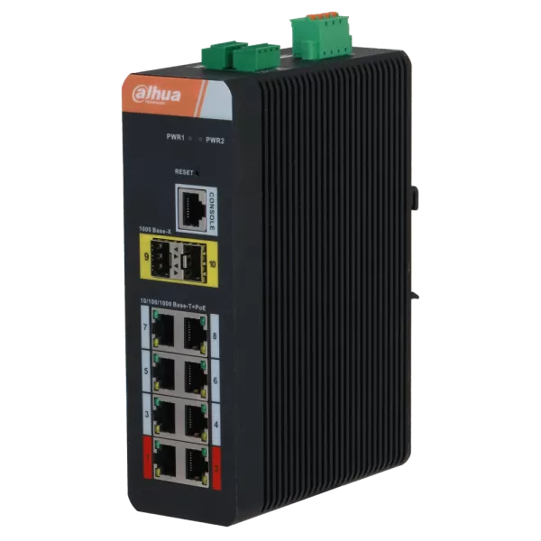 DH-PFS4210-8GT-DP 8-портовий гігабітний з PoE