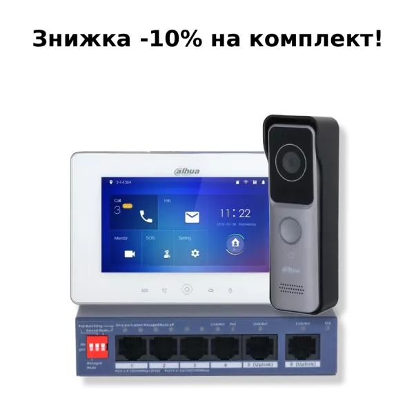 KIT(medium) Комплект відеодомофону Dahua