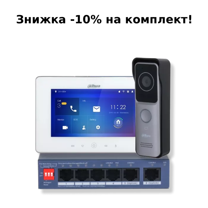 KIT(medium) Комплект відеодомофону Dahua