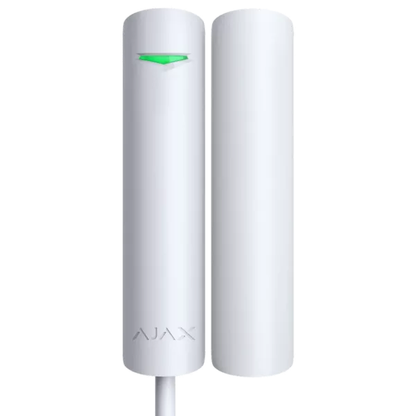 Дротовий магнітоконтактний сповіщувач Ajax Superior DoorProtect Plus white Fibra