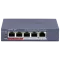 Hikvision DS-3E0105P-E/M(C) POE Комутатор 4 порти некерований