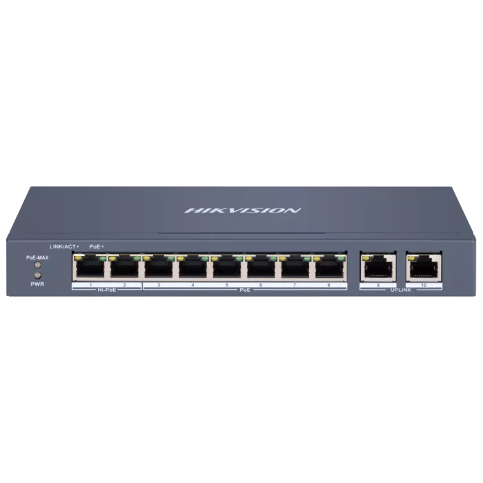 Hikvision DS-3E1310HP-EI Комутатор 10 портів керований