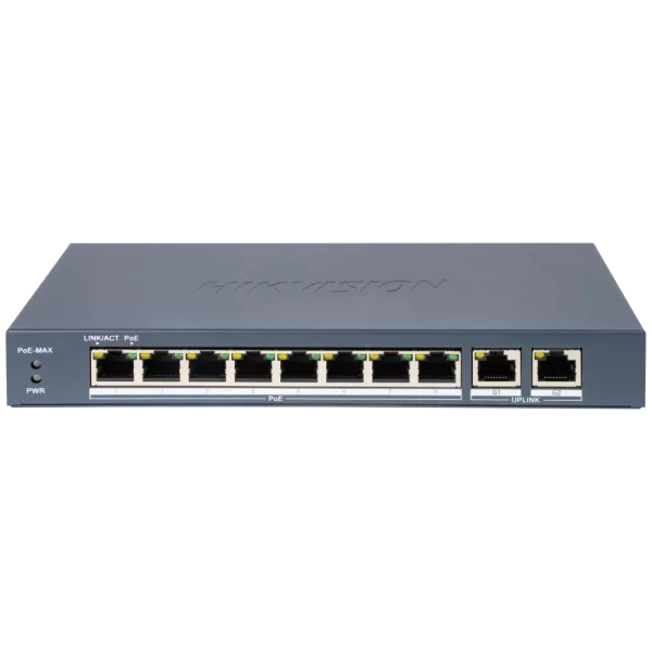 Hikvision DS-3E1310P-EI(B) PoE Комутатор 10 портів керований