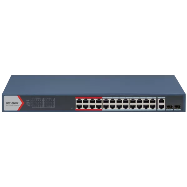 Hikvision DS-3E1326P-EI(B) POE Комутатор 24 порти керований