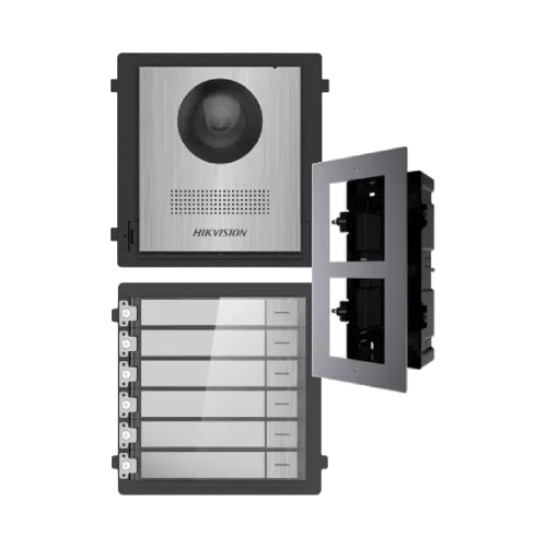 DS-KD8003-IME1NS + DS-KD-ACF2/Plastic + DS-KD-KK/S Комплект модулів Hikvision