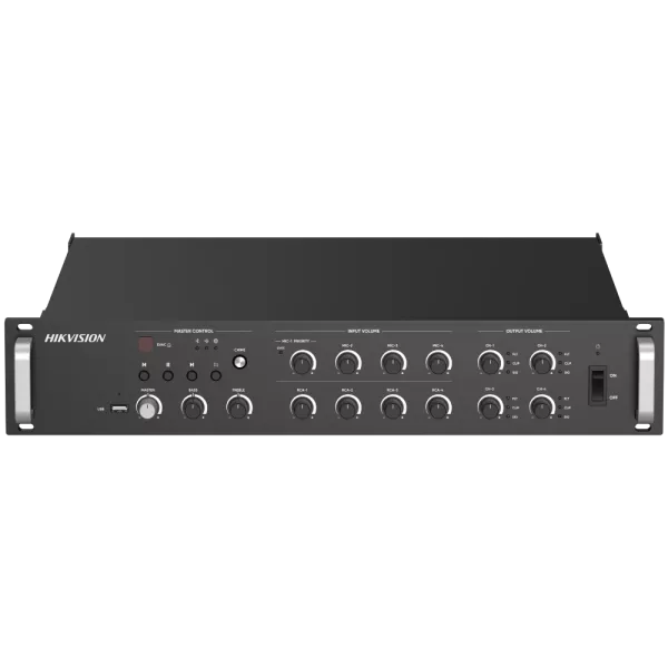 DS-QAZ1A1000G1-VB4 1000 Вт на 4 зони Мережевий підсилювач Hikvision