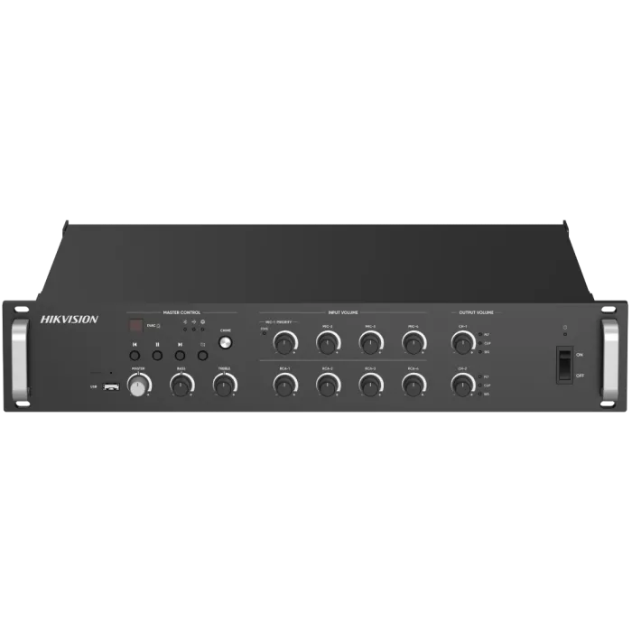 DS-QAZ1A1000G1-VB4 500 Вт на 2 зони Мережевий підсилювач Hikvision