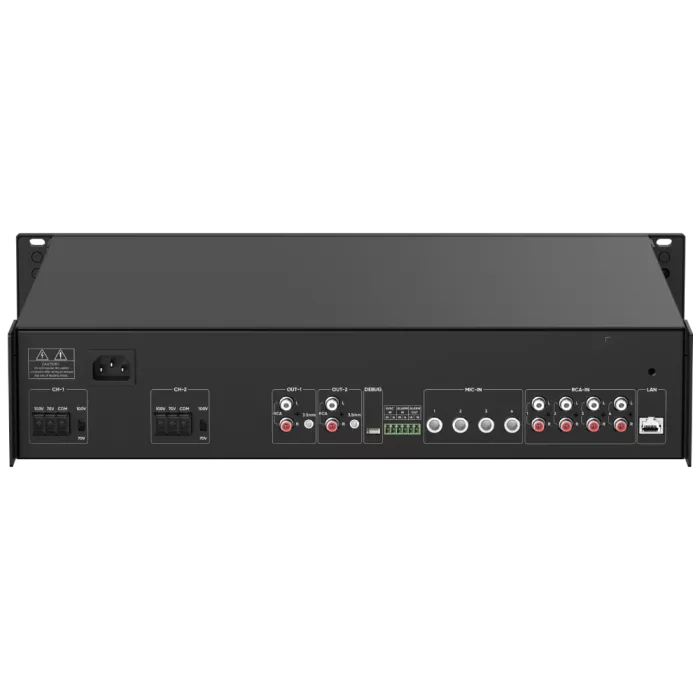 DS-QAZ1A1000G1-VB4 500 Вт на 2 зони Мережевий підсилювач Hikvision