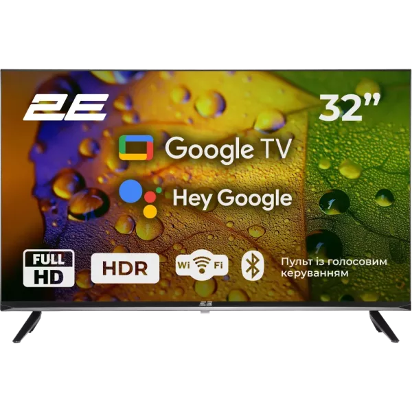 2E 32A07KF 32" дюйма 1920x1080 Google TV Телевізор