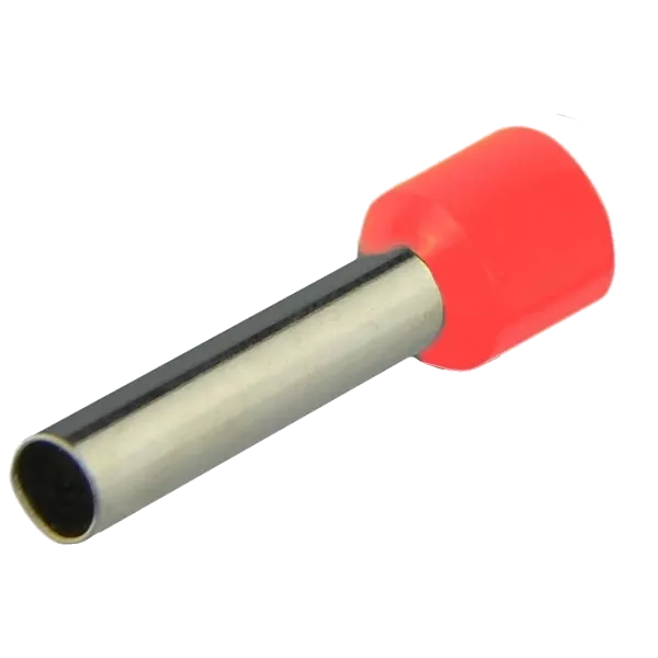 E6-12 червоний (100шт) Наконечник втулковий з ізоляцією
