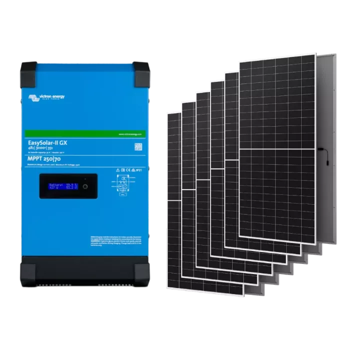 Victron Energy EasySolar-II GX 48/3000/35-32 + AIKO G645-MCH72Dw 2.4 кВт Система автономного питания однофазная