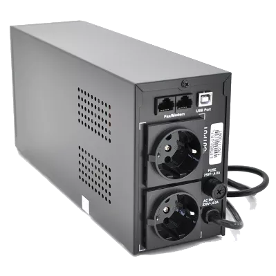 Ritar E-RTM650L-U ELF-L LED (390W) 2xSCHUKO 1x12В7А•ч Источник бесперебойного питания