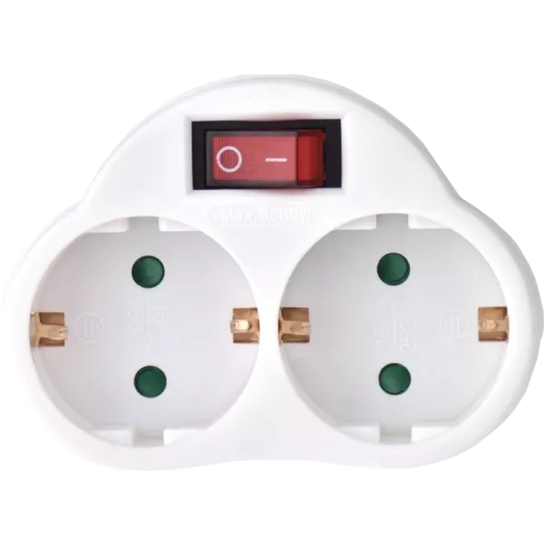EMOS P0063 2 розетки Адаптер з вимикачем