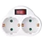 EMOS P0063 2 розетки Адаптер з вимикачем