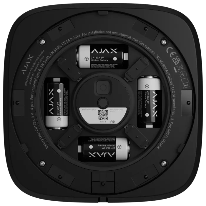 Ajax EN54 FireProtect (Sounder) black пожежний звуковий Сповіщувач