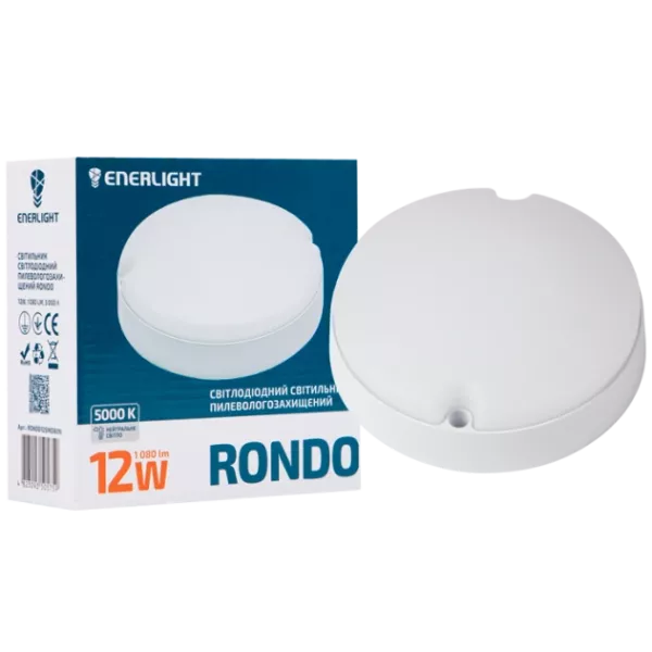 ENERLIGHT RONDO Світильник світлодіодний 12Вт 5000К IP65