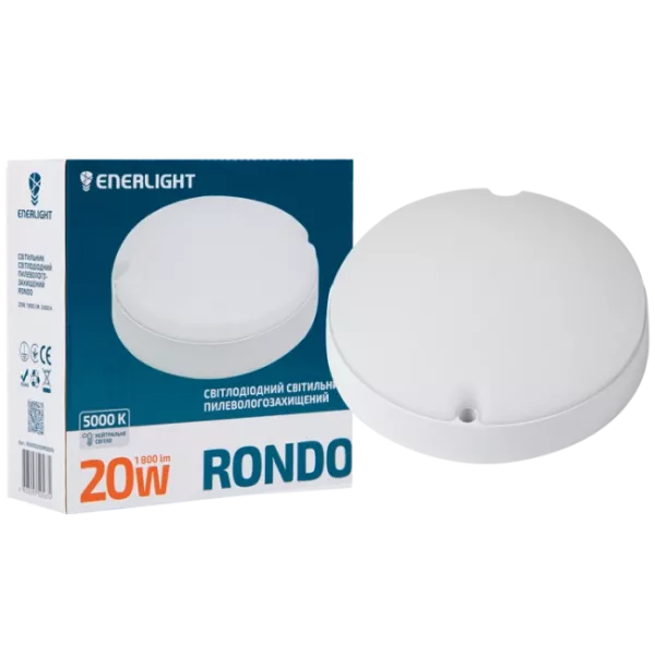 ENERLIGHT RONDO Світильник світлодіодний 20Вт 5000К IP65