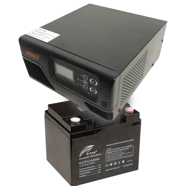 MUST EP20-R1000W + R-LFP12.8V50AH Комплект ДБЖ + АКБ