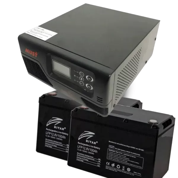 MUST EP20-R1000W + 2x LFP12.8V100AH G24 Комплект ДБЖ + АКБ