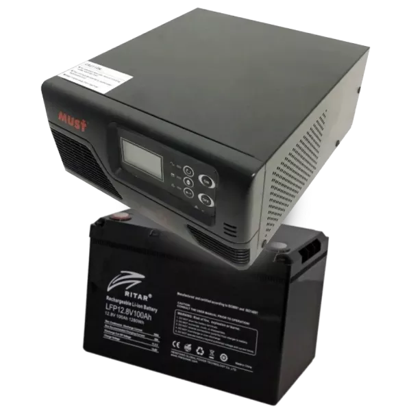 MUST EP20-R1000W + LFP12.8V100AH G24 Комплект ДБЖ + АКБ