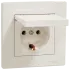 Schneider Electric Asfora EPH3100123 Розетка с крышкой, с заземлением