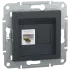 Schneider Electric Asfora EPH4300169 РОЗЕТКА КОМПЬЮТЕРНАЯ RJ45 UTP КАТ. 5Е АНТРАЦИТ