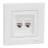 Schneider Electric Asfora EPH4400121 RJ45 5e Розетка компьютерная двойная белая