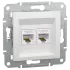 Asfora UTP 5E Розетка RJ45 подвійна