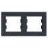 Schneider Electric EPH5800271 Asfora Рамка 2 поста антрацит горизонтальна