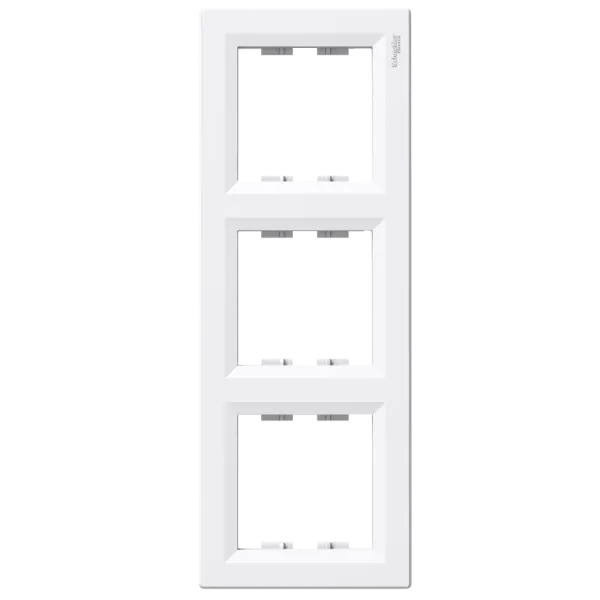 Schneider Electric ASFORA Рамка 3-місна вертикальна біла