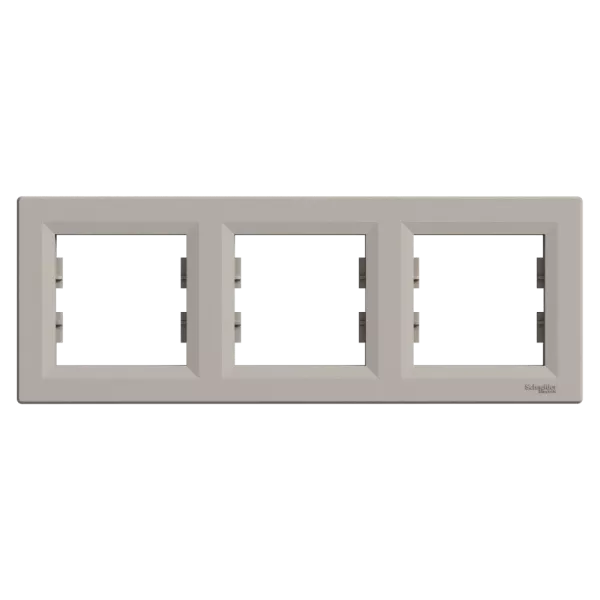 Schneider Asfora (EPH5800369) Рамка 3-на бронза горизонтальна