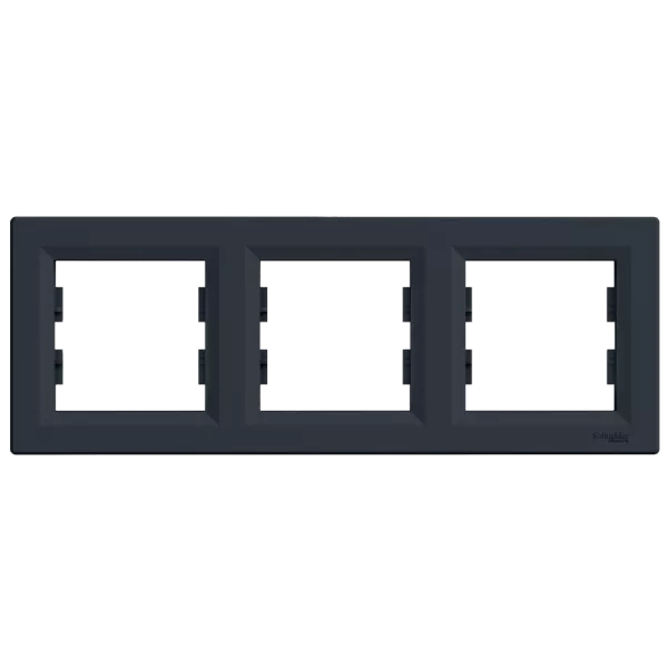 Schneider Asfora (EPH5800371) Рамка 3-на антрацит горизонтальна